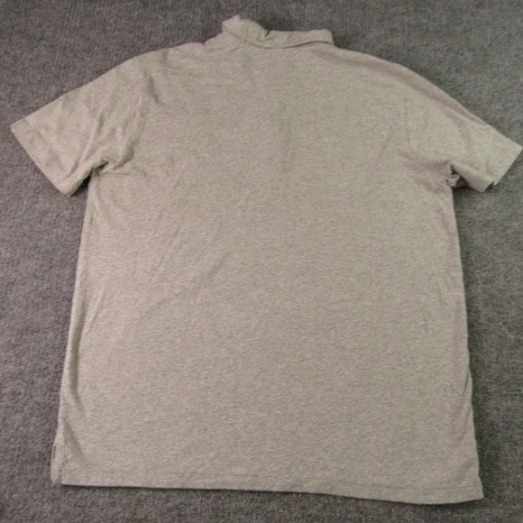 Flint and Tinder Polo Shirt Mens Large Gray Organic Cotton Hemp Short Sleeve - Picture 3 of 12